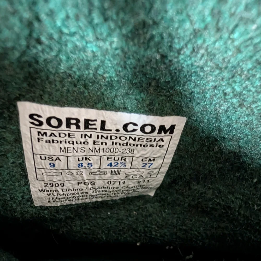 Sorel Caribou Winter Boots, Men’s‎ Size 9